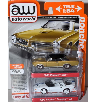 Auto World - Poncho Power Set - 1966 Pontiac GTO & 1994 Pontiac Firebird T/A