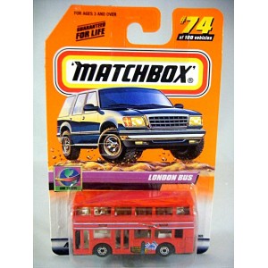 Matchbox 2000 Millennium Logo Chase Series - London Bus with Concorde Ads