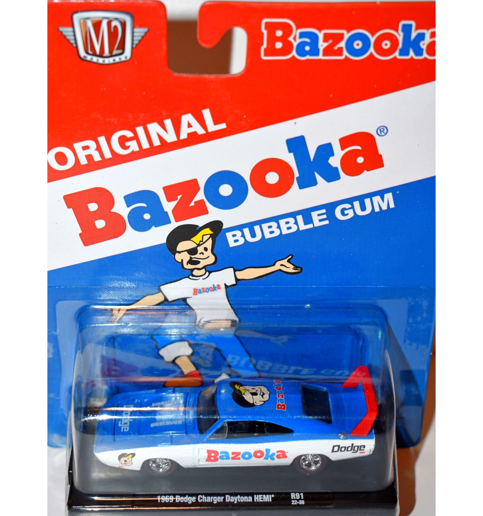 M2 Machines Drivers - Bazooka Bubble Gum 1969 Dodge Daytona Hemi - Global  Diecast Direct