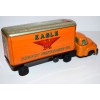 Rare Japan Postwar Tin Friction Eagle Freight Forwarding Truck & Trailer