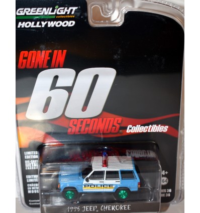 Greenlight Hollywood - Green Machine Chase - Gone in 60 Seconds 1995 Jeep Cherokee Police Truck