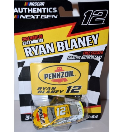 NASCAR Authentics - Ryan Blaney Pennzoil Menards Ford Mustang