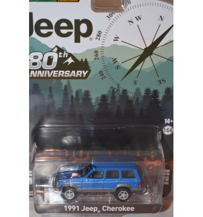 Greenlight Anniversary Series - Jeep 80th Anniversary - 1991 Jeep Cherokee