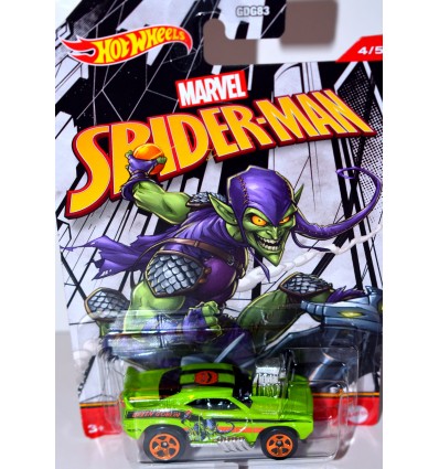 Hot Wheels - Marvel - Green Goblin - Tooned 1969 Chevrolet Camaro SS