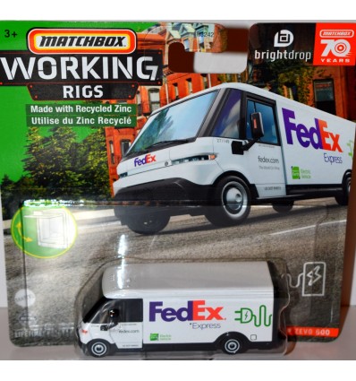 Matchbox Working Rigs - GM Brightdrop Zevo 600 EV Fedex Delivery Truck