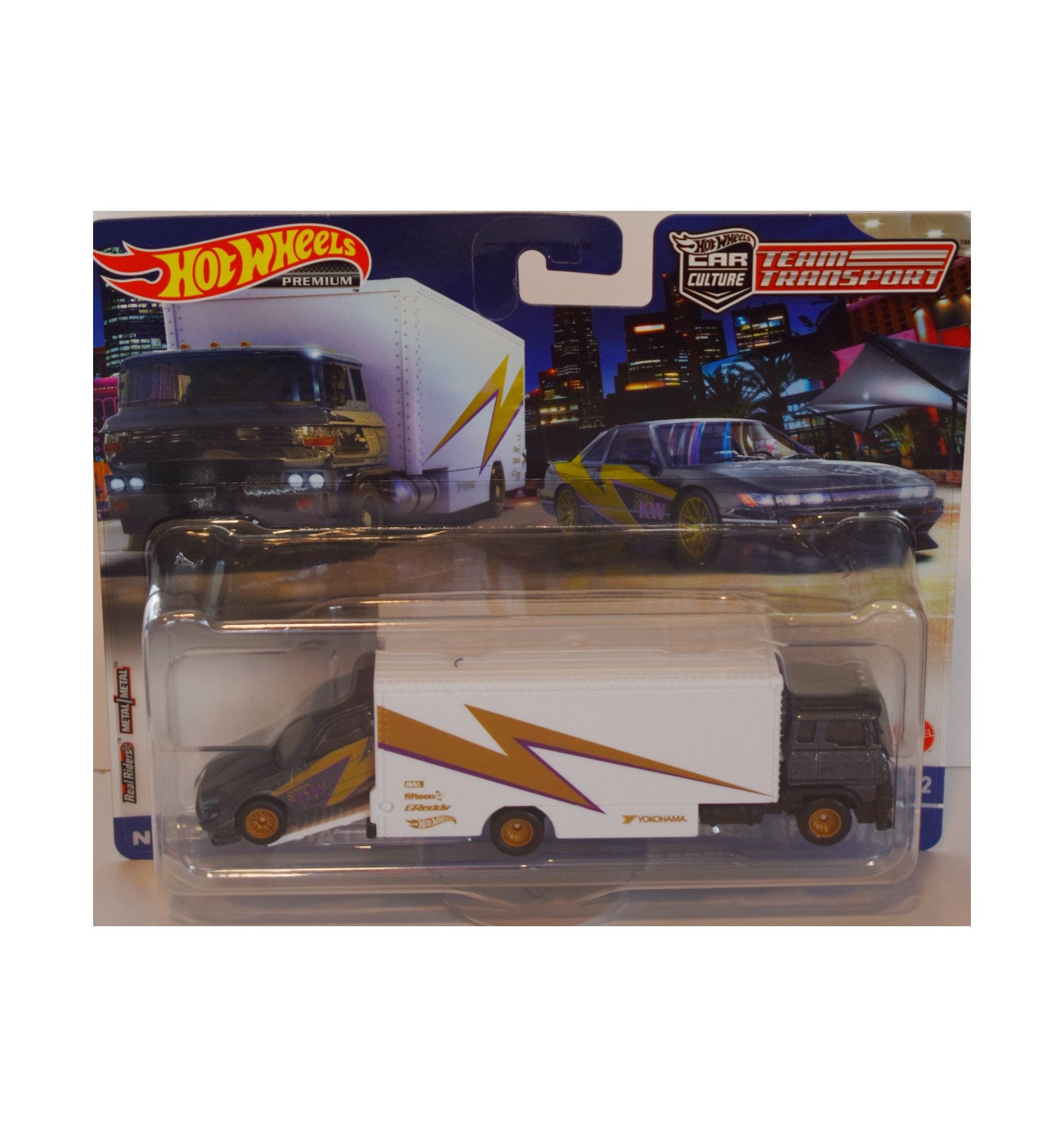 Hot Wheels Car Culture Team Transport Nissan Silva S13 And Sakura Sprinter Global Diecast