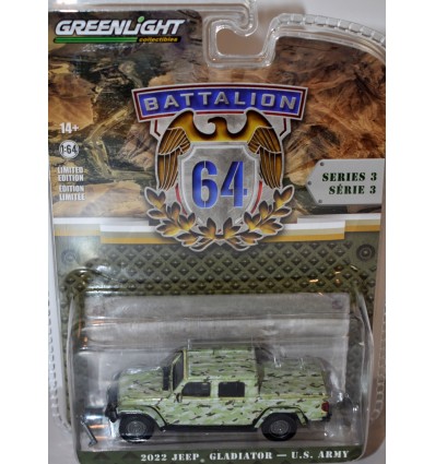Greenlight - Battalion 64 - 2022 Jeep Gladiator US Army Jeep