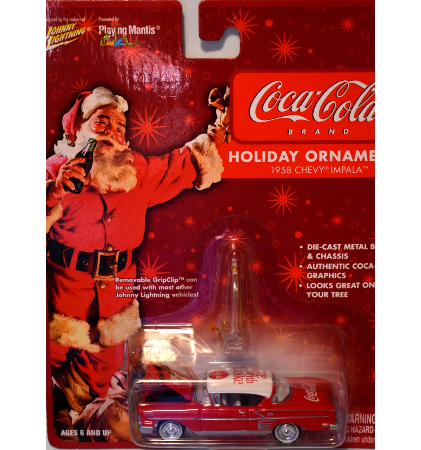 Johnny Lightning Coca Cola Santa Series 1958 Chevrolet Impala