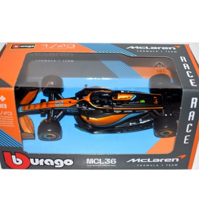 Bburago - McLaren Australian Grand Prix MCL36 Race Car