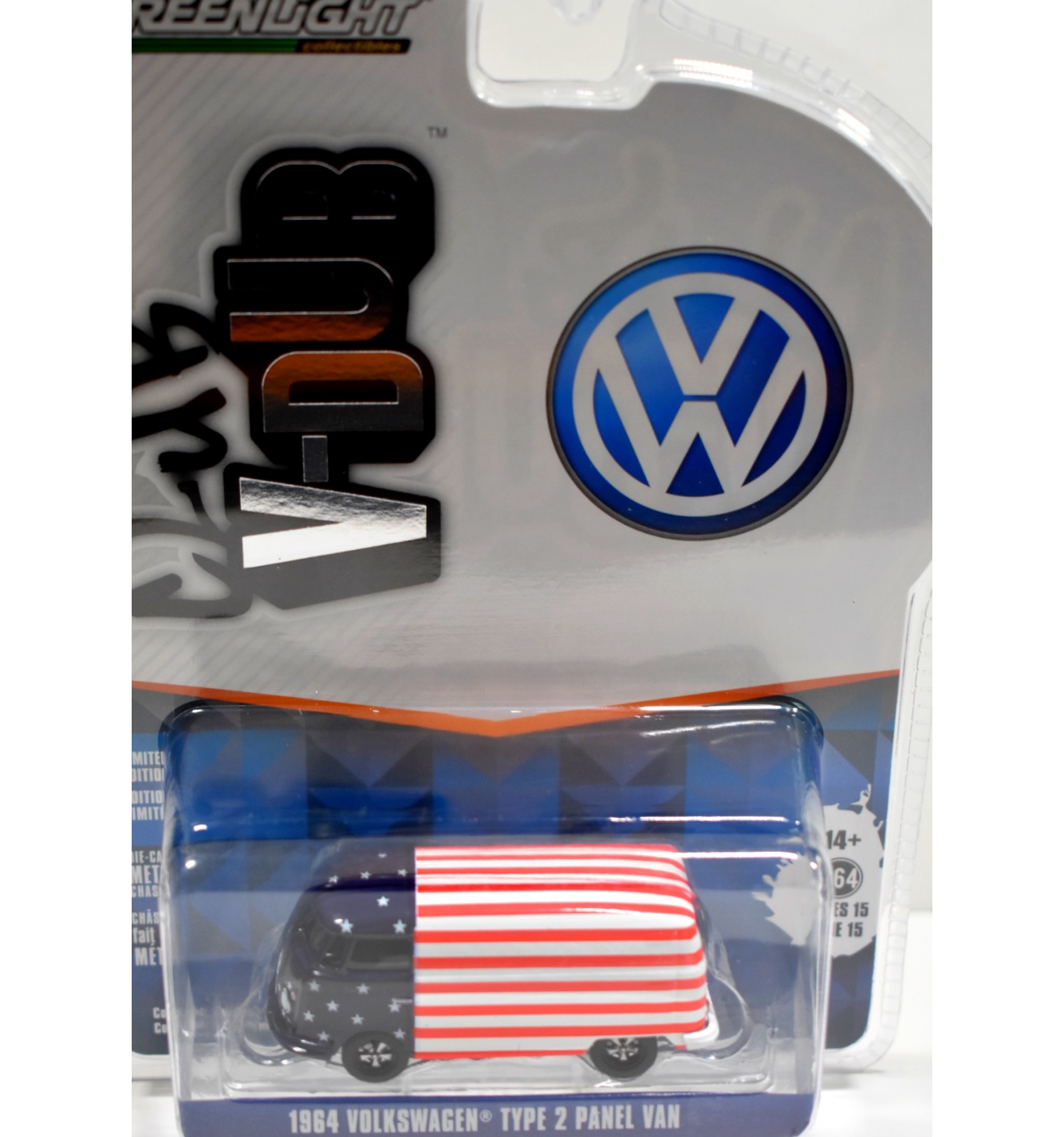 Greenlight - Club V-Dub - Stars & Stripes 1964 Volkswagen Type 2