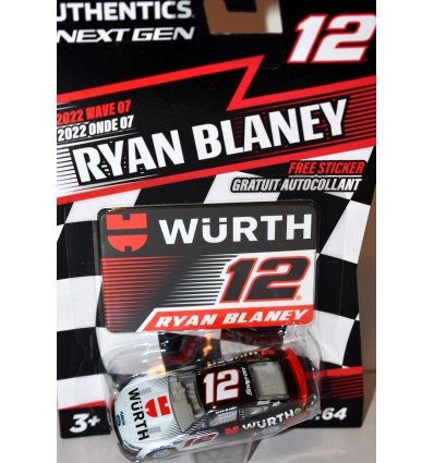 NASCAR Authentics - Ryan Blaney Wurth Ford Mustang