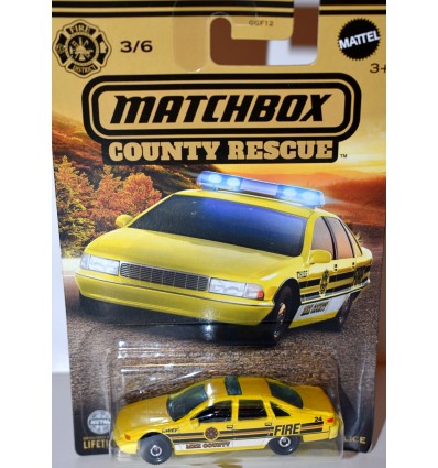 Matchbox County Rescue - Chevrolet Caprice Fire Chief Car