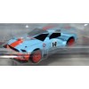 Hot Wheels Premium - Ford Mustang Gulf Racing Road Racing Set