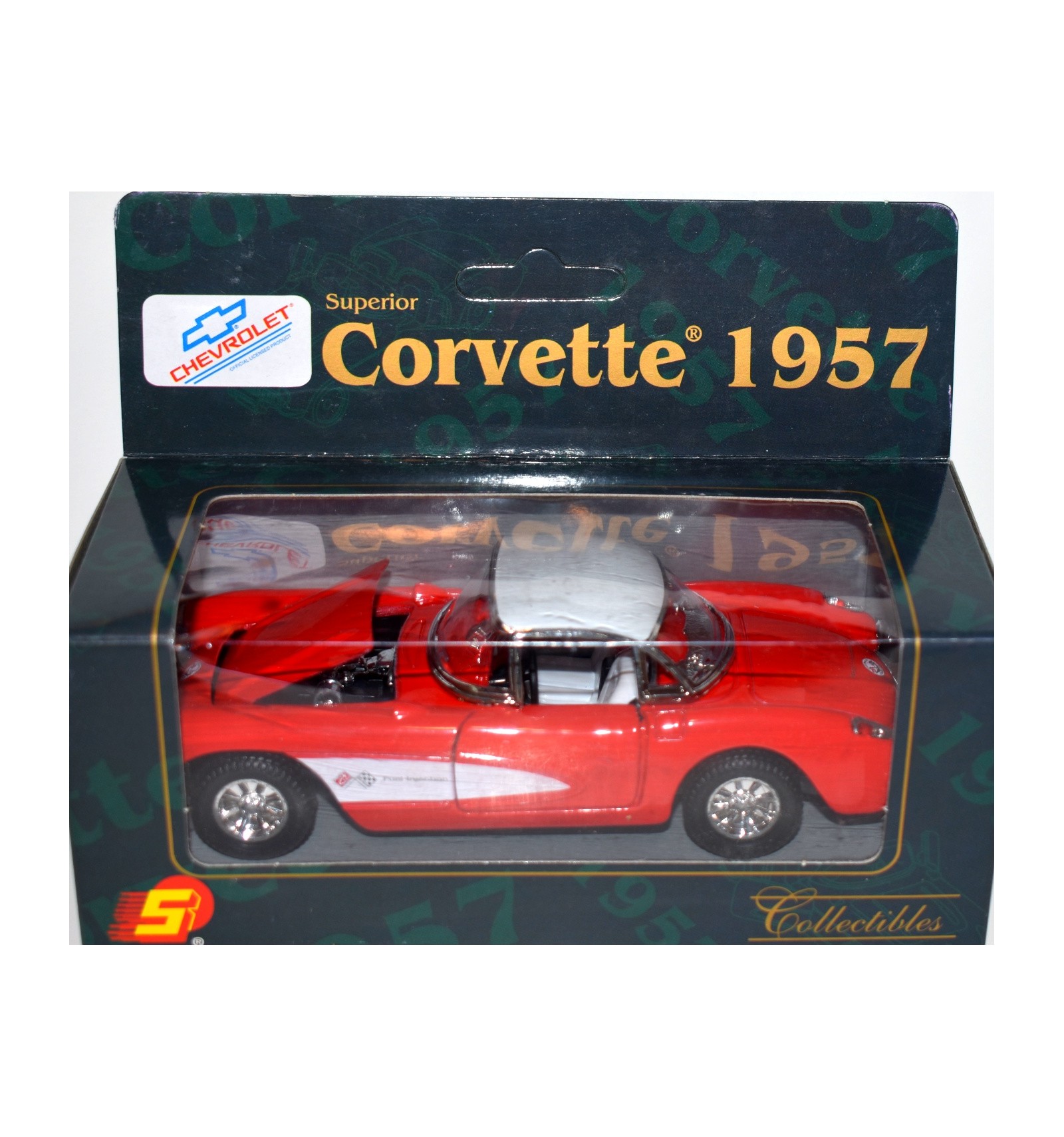 Superior 1957 Corvette 1:24 Scale die on sale cast red #1949