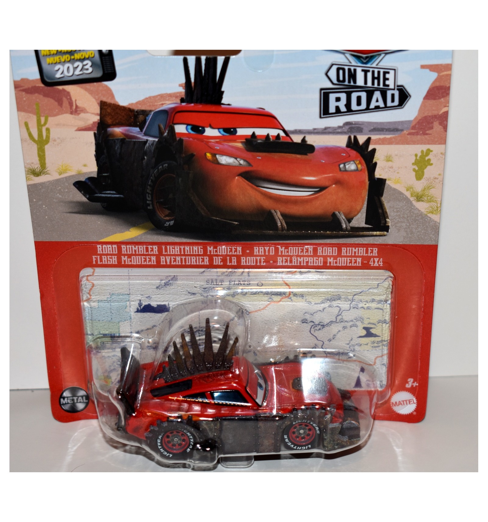 Disney Pixar Cars On The Road 1:64 Scale (Road Rumbler Lightning McQueen)