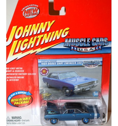 Johnny Lightning Muscle Cars USA - 1969 Dodge Dart Swinger 240