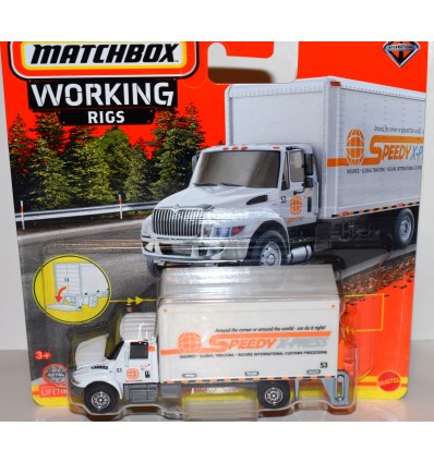 Matchbox Working Rigs - Speedy Delivery Service International MV Box Truck