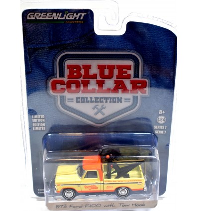 Greenlight - Blue Collar - 1973 Ford F-100 Tow Truck