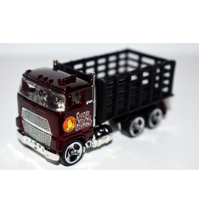 Hot Wheels (2000) Ford COE Stake Bed Truck - FatCat Moving Company