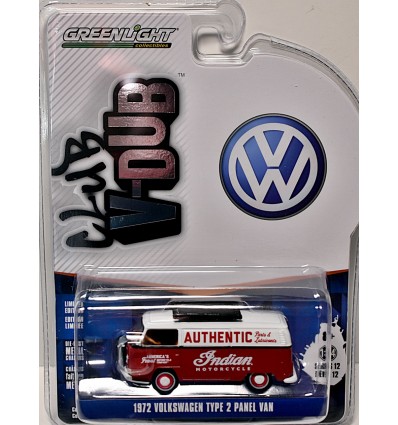 Greenlight - Club V-Dub - 1972 Volkswagen Indian Motorcycle Parts Van