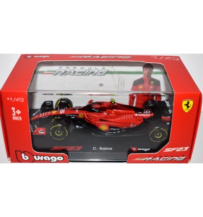 Bburago - Ferrari SF23 F1 Race Car - Carlos Sainz