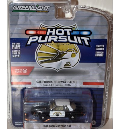Greenlight Hot Pursuit - California Highway Patrol 1982 Ford Mustang SSP
