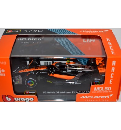 Bburago - McLaren P2 British Grand Prix F1 MCL36 2023 Lando Norris