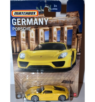 Matchbox Germany Series - Porsche 918 Spider