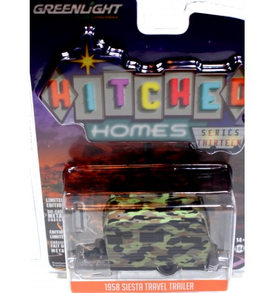 Greenlight Hitched Homes - 1958 Siesta Travel Trailer with Hunting Camo