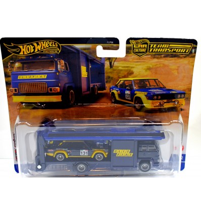 Hot Wheels Car Culture - Team Transport - Fiat Racing - Fiat 131 Abarth and Second Story Lorry