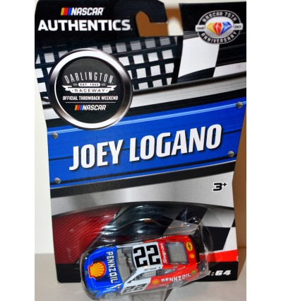 NASCAR Authentics: Throwback Pennzoil Logano Ford Mustang