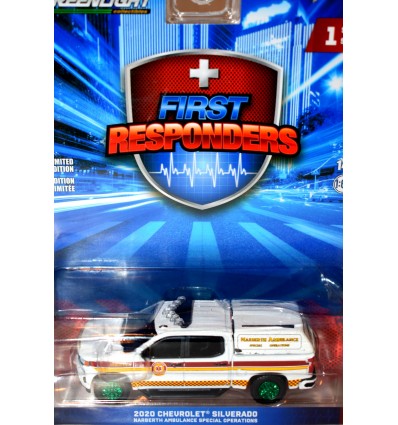 Greenlight First Responders - Green Machine Chase Vehicle - Narberth Ambulance Special Operations 2020 Chevy Silverado