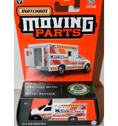 Matchbox - Moving Parts - 2016 RAM Ambulance