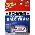 Johnny Lightning Pop Culture - Schwinn Factory BMX Shop Van - 1976 Chevy G20 Van