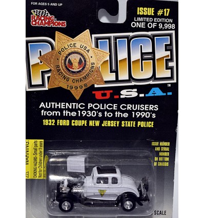 Racing Champions - Trenton NJ - 32 Ford "Deuce Coupe" Police Patrol Car