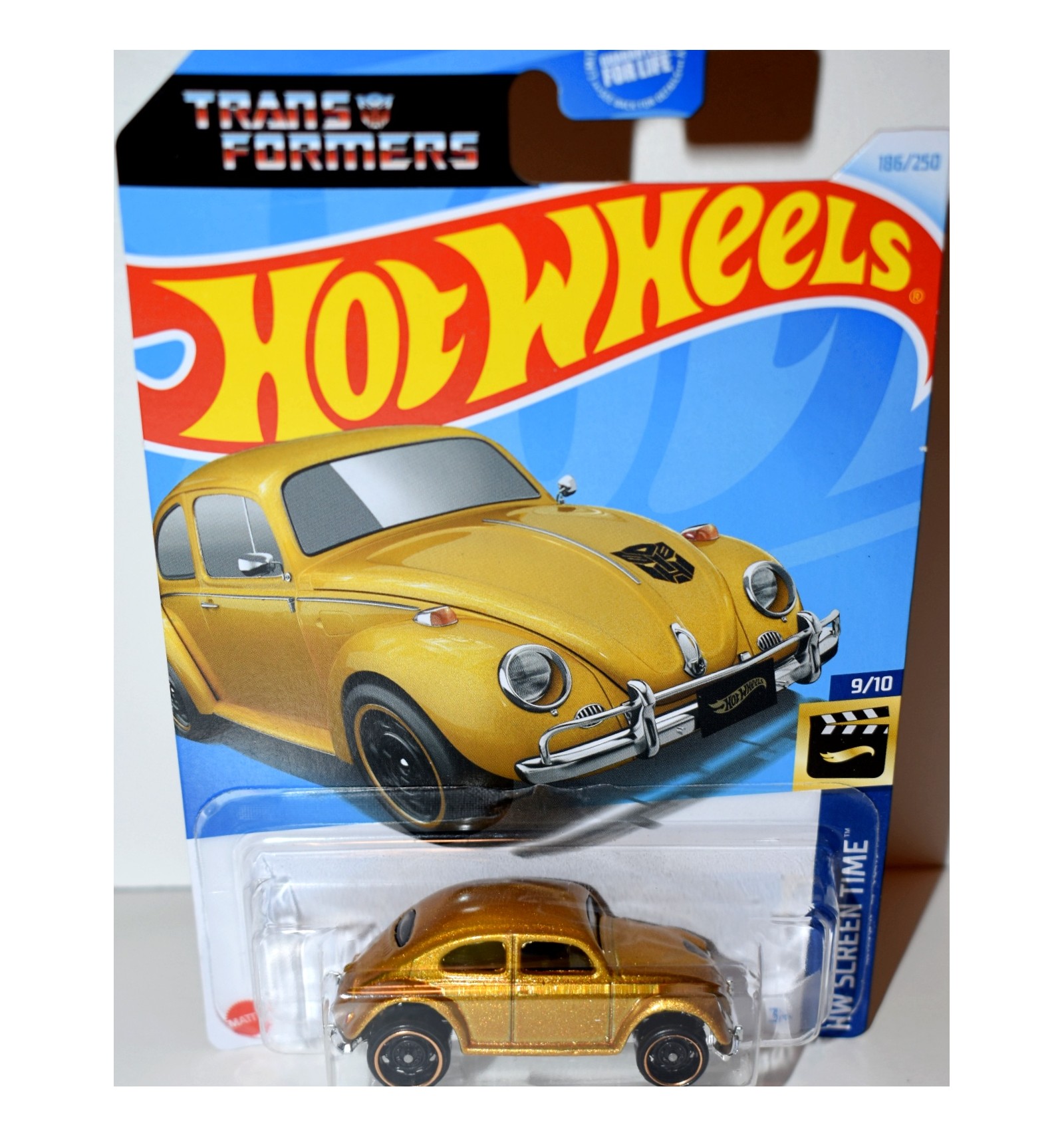 Jada Toys Transformers Bumblebee Maggiolino VW | Scala 1:24 | Porte E Cofano Apribili | Con Personaggio Charlie