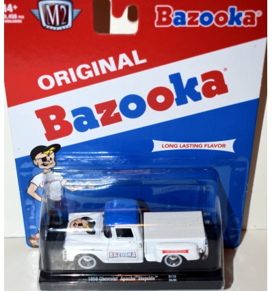 M2 Machines Drivers - Bazooka 1958 Chevrolet Apache Stepside Shop Truck