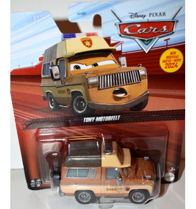 Disney Cars - Tony Motorfelt - Chevrolet Square Body Sheriff Pickup with Camper