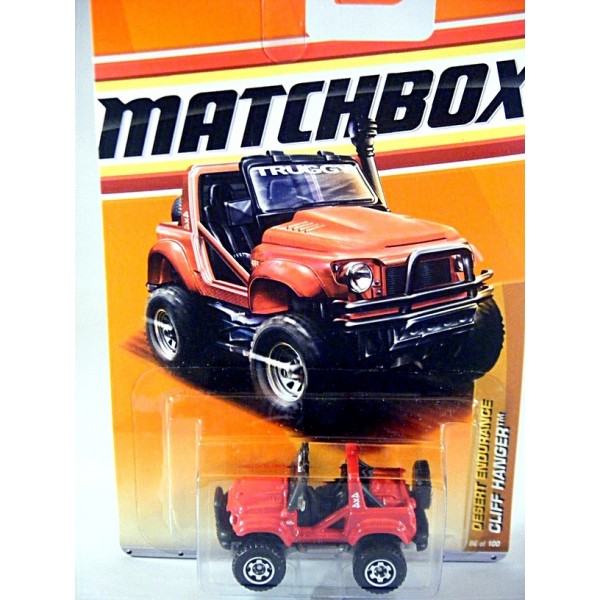 2011 Matchbox #86 Cliff Hanger™ RED/TRUGGY/MINT