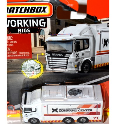 Matchbox Working Rigs - Scania Fire Department Tactical Command Center Truck