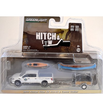 Greenlight Hitch & Tow - Nissan Titan XD Pro-4X & Canoe Trailer