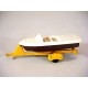 Tootsietoy HO Scale - Early 60's Speed Boat and Trailer