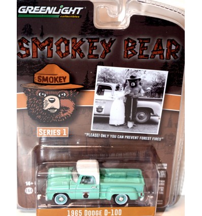 Greenlight - Smokey Bear - 1965 Dodge D-100 Pickup Truck