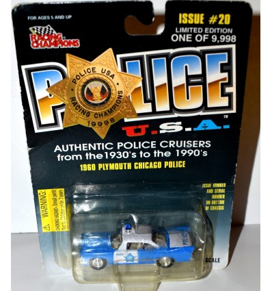 Racing Champions Chicago Police 1960 Plymouth Patrol Car