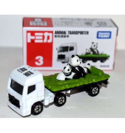 Tomica - No. 3 Panda Family Animal Transport Truck