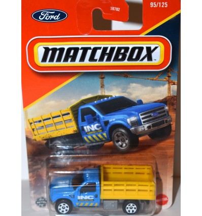 Matchbox - INC Construction Ford F-350 Stake Bed Truck