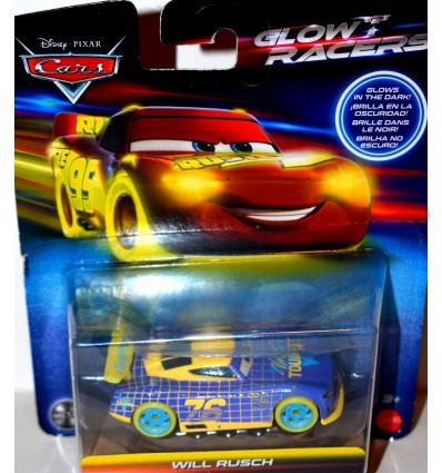 Disney Cars - Glow Racers - Will Rusch Stock Car