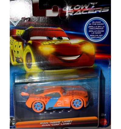 Disney Cars - Glow Racers - Ryan Blaney "Inside Laney" Stock Car