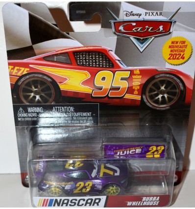 Disney CARS - NASCAR Series Gold Car - Bubba Wheelhouse - Bubba Wallace car