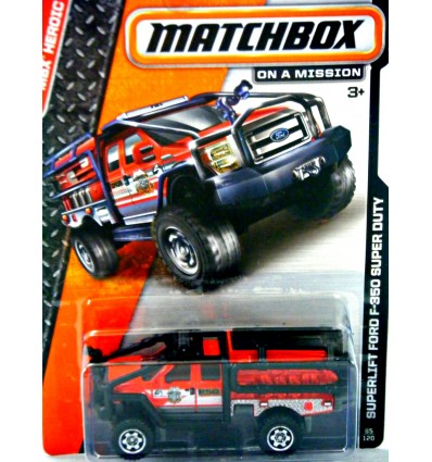 Matchbox Ford F-350 Superlift Fire Truck